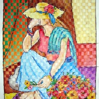 Woven painting